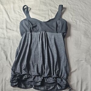 Lululemon Gray And Black Tank